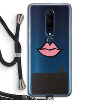 Kusje: OnePlus 7 Pro Transparant Hoesje met koord