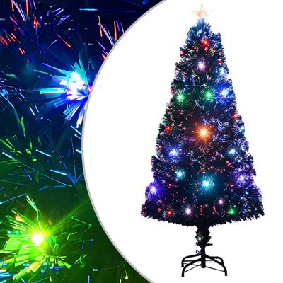VidaXL Kerstboom met led en standaard 120 cm glasvezel