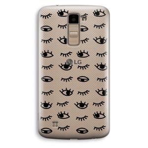 Eye pattern #2: LG K10 (2016) Transparant Hoesje