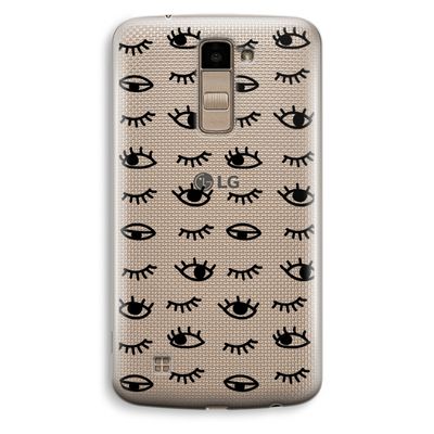 Eye pattern #2: LG K10 (2016) Transparant Hoesje