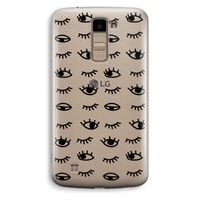Eye pattern #2: LG K10 (2016) Transparant Hoesje