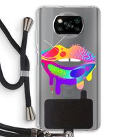Lip Palette: Xiaomi Poco X3 NFC Transparant Hoesje met koord