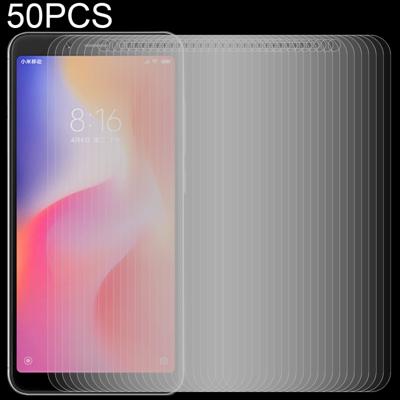 50 stuks 0 26 mm 9H 2.5D getemperd glas Film voor Xiaomi Redmi 6A geen retailpakket