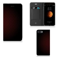 Apple iPhone 7 Plus | 8 Plus | Hoesje met Magneet | Geruit Rood Apple iPhone 7 Plus | 8 Plus | Hoesje met Magneet | Geruit Rood