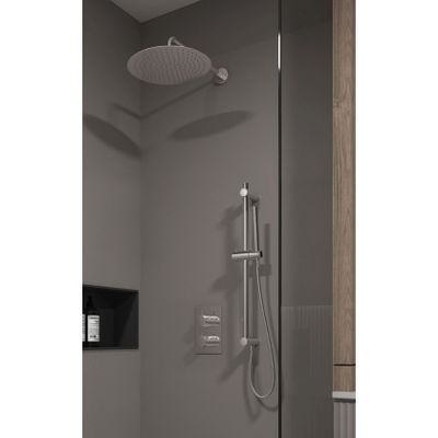 Regendouche set SaniClear Talpa | Inbouw | 20 cm | Thermostaatkraan | Rechthoekig | Chroom