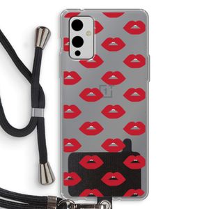 Lips: OnePlus 9 Transparant Hoesje met koord