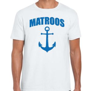 Matroos met anker verkleed t-shirt wit voor heren 2XL  -