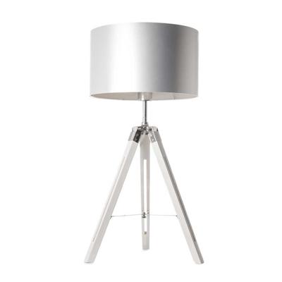 Artdelight Tripod tafellampJewel 67cm wit met grijs - TL JEWEL WI