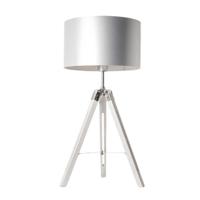 Artdelight Tripod tafellampJewel 67cm wit met grijs - TL JEWEL WI