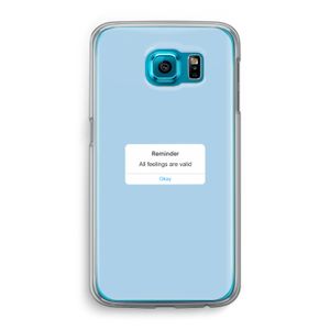 Reminder: Samsung Galaxy S6 Transparant Hoesje