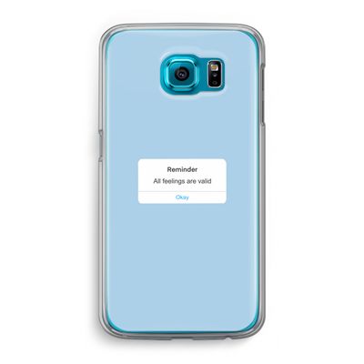 Reminder: Samsung Galaxy S6 Transparant Hoesje