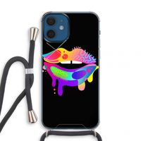 Lip Palette: iPhone 12 mini Transparant Hoesje met koord
