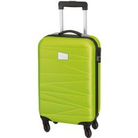 Cabine handbagage reis trolley koffer - met zwenkwielen - 55 x 35 x 20 cm - limegroen Cabine handbagage reis trolley koffer - met zwenkwielen - 55 x 35 x 20 cm - limegroen