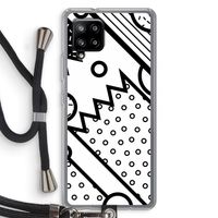 Pop Art #4: Samsung Galaxy A42 5G Transparant Hoesje met koord