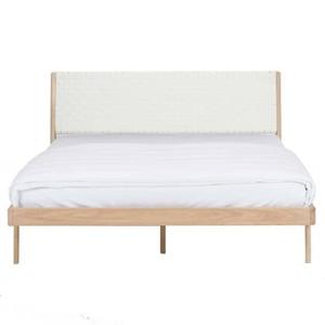 Gazzda Fawn bed 160x200 cotton webbing white