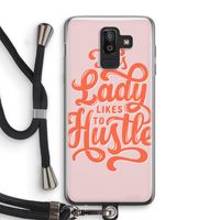 Hustle Lady: Samsung Galaxy J8 (2018) Transparant Hoesje met koord