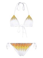 Missoni bikini triangle à motif zigzag - Jaune - thumbnail