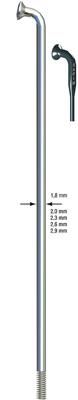 SAPIM spaken 280-14 leader ø2.00 mm fg 2,3 zwart (100 stuks)