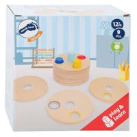 Small Foot houten stapelspel logisteck educatief, 9dlg.