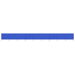 VidaXL Windscherm 9-panelen 1200x120 cm stof azuurblauw