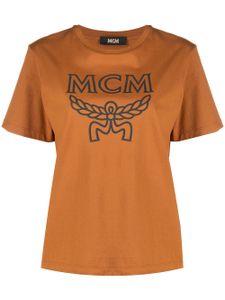 MCM t-shirt à logo imprimé - Marron