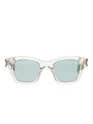 Saint Laurent Eyewear lunettes de soleil teintées à monture carrée - Tons neutres