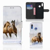 Honor 10 Lite | Telefoonhoesje | Met pasjeshouder | Paarden