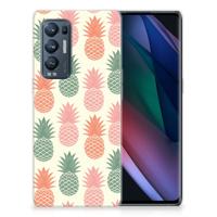 OPPO Find X3 Neo | Siliconen Case | Ananas