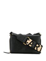 Stella McCartney mini sac à bandoulière à logo - Noir