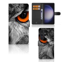 Samsung Galaxy S24 Ultra | Telefoonhoesje | Met pasjeshouder | Uil