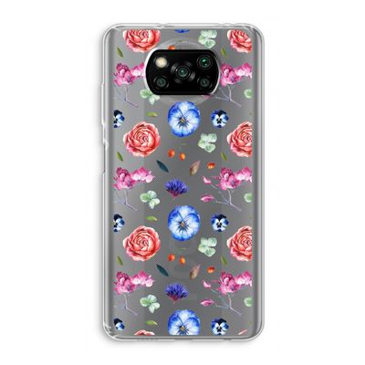 Bloemetjes: Xiaomi Poco X3 NFC Transparant Hoesje