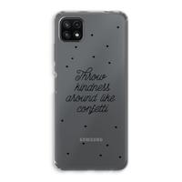 Confetti: Samsung Galaxy A22 5G Transparant Hoesje