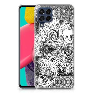 Silicone Back Case Samsung Galaxy M53 Skulls Angel