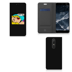 Nokia 5.1 (2018) Hippe Standcase Popart Oh Yes