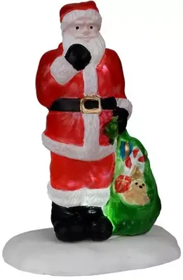 Lemax santa&apos;s here verlichte kerstdorp accessoire Santa&apos;s Wonderland 2022