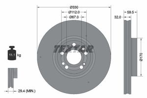 Remschijf 92307105