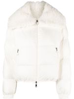 Moncler doudoune Daos en maille chenille - Blanc