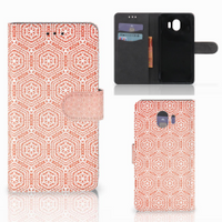 Samsung Galaxy J4 2018 Telefoon Hoesje Pattern Orange - thumbnail
