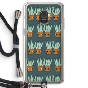 Sansevieria: Samsung Galaxy A8 (2018) Transparant Hoesje met koord