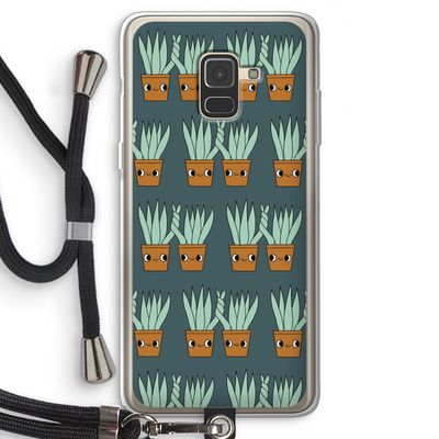 Sansevieria: Samsung Galaxy A8 (2018) Transparant Hoesje met koord
