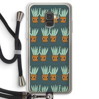 Sansevieria: Samsung Galaxy A8 (2018) Transparant Hoesje met koord