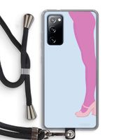 Pink panty: Samsung Galaxy S20 FE / S20 FE 5G Transparant Hoesje met koord