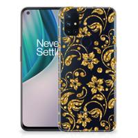 OnePlus Nord N10 5G | TPU Case | Gouden Bloemen