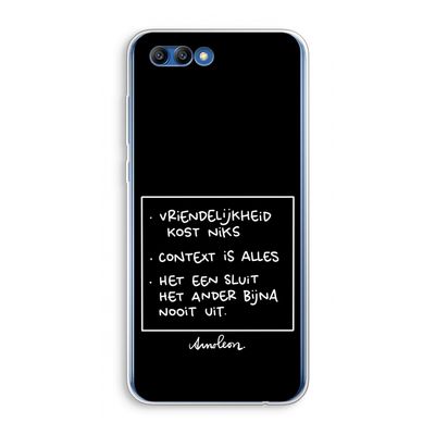 Mijn Motto's: Honor 10 Transparant Hoesje