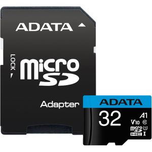 ADATA Premier microSDHC, 32 GB geheugenkaart UHS-I Class10 (A1, V10), incl. adapter