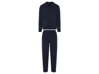 LIVERGY Heren pyjama (Blauw, S)