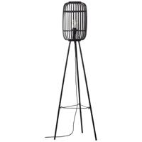 Brilliant Landelijke tripod vloerlampWoodrow zwart - 94977/76