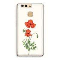 Red poppy: Huawei P9 Transparant Hoesje