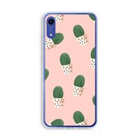 Cactusprint roze: Honor Play 8A Transparant Hoesje