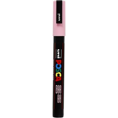 Uni-Posca Posca marker, afm pc-3m, lijndikte 0,9-1,3 mm, fijn, lichtroze, 1 stuk